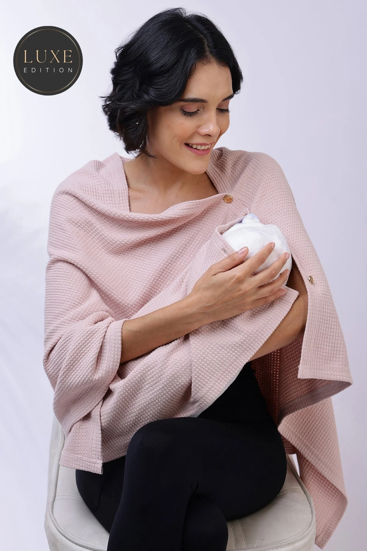 Amara Nursing Cover - Blush Pink - Image 14