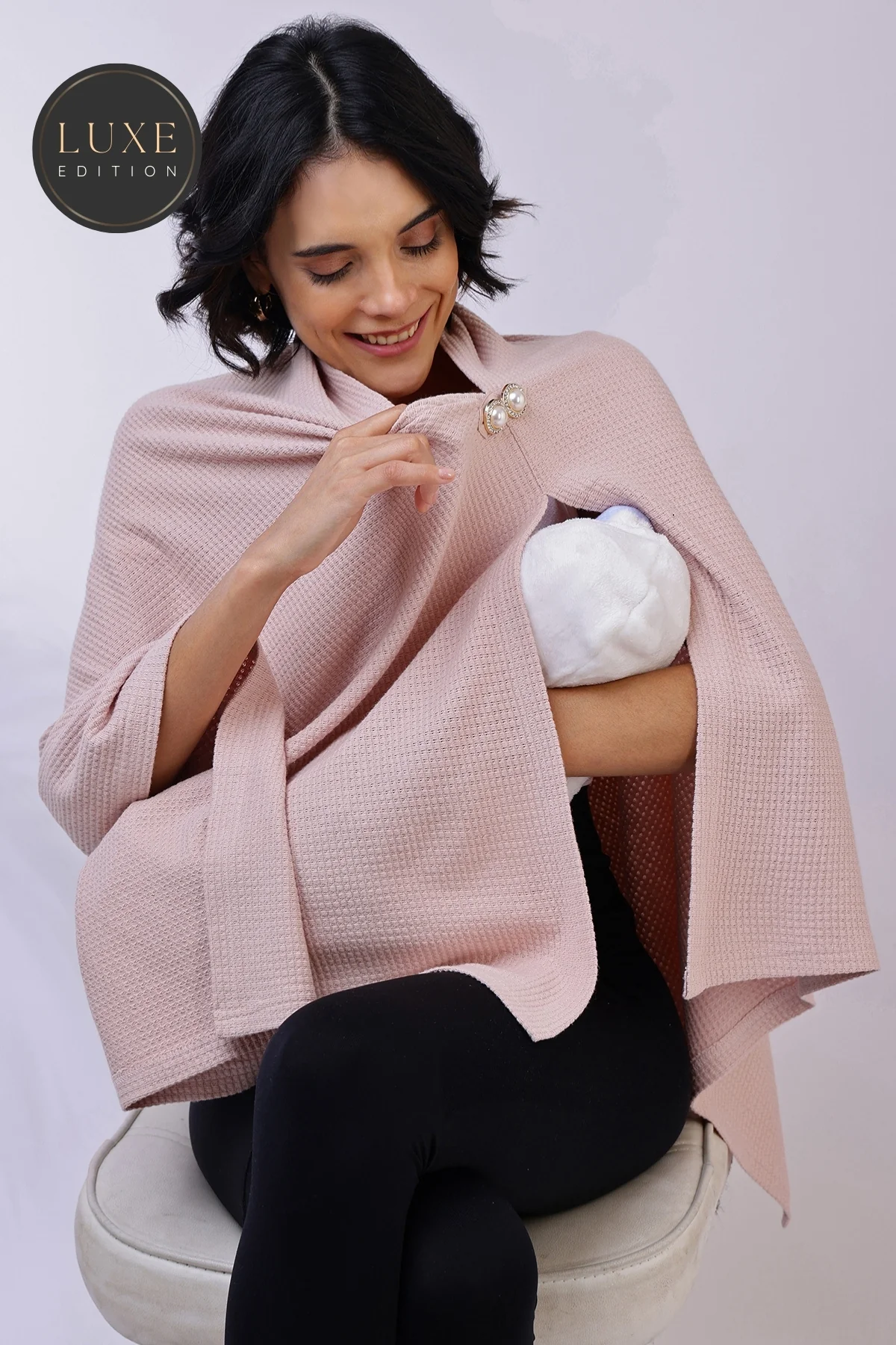 Diana Nursing Cover - Blush Pink - Image 3