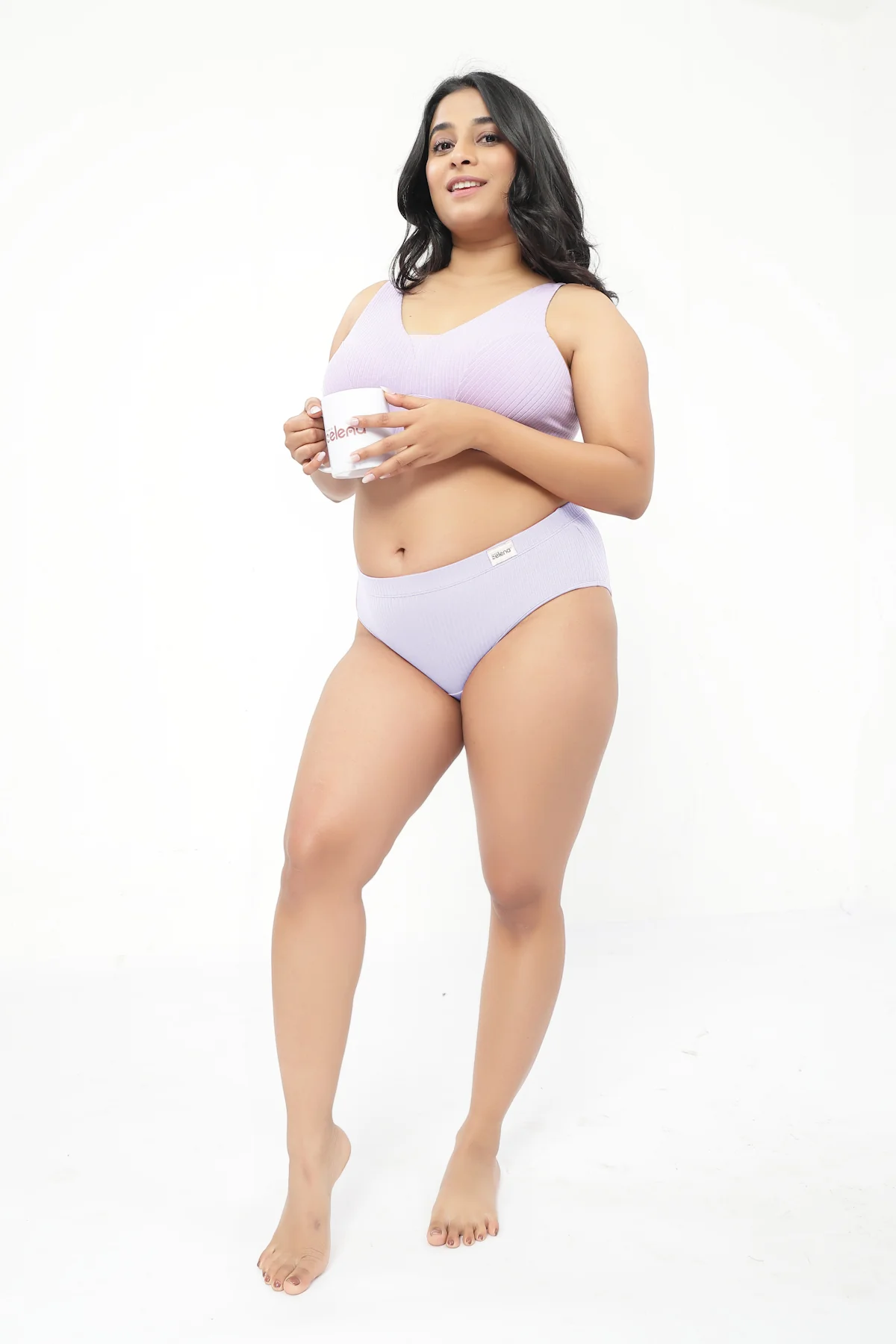 Sera Broad-Rib Bra Pack of 2 - (Lavender & Dark Berry) - Image 18